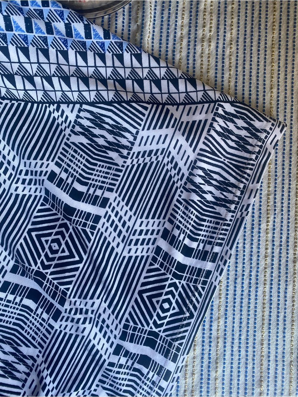 WHBM White House Black Market Multicolor Geo-Pattern Dress Size 6 NWT - Picture 8 of 13